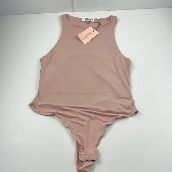 SOLD-Misguided Seam Free Racer Neck Body Suit - Picture 3 of 10